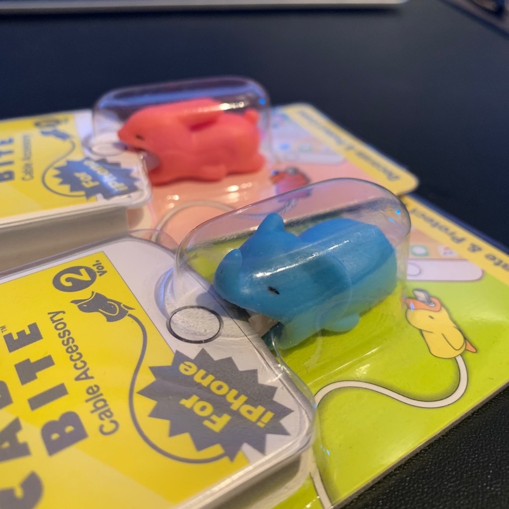 New cable cord bite bunny and elephant
